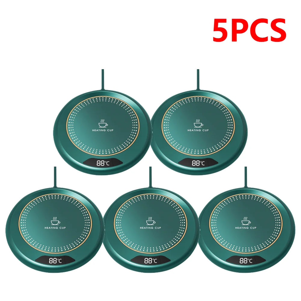 20W Coffee Mug Warmer USB Desk Mug Warmer 3 Temperature Setting Electric Beverage Milk Tea Water Heating Pad Thermostat Coaster