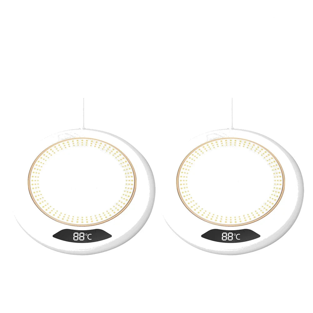 20W Coffee Mug Warmer USB Desk Mug Warmer 3 Temperature Setting Electric Beverage Milk Tea Water Heating Pad Thermostat Coaster