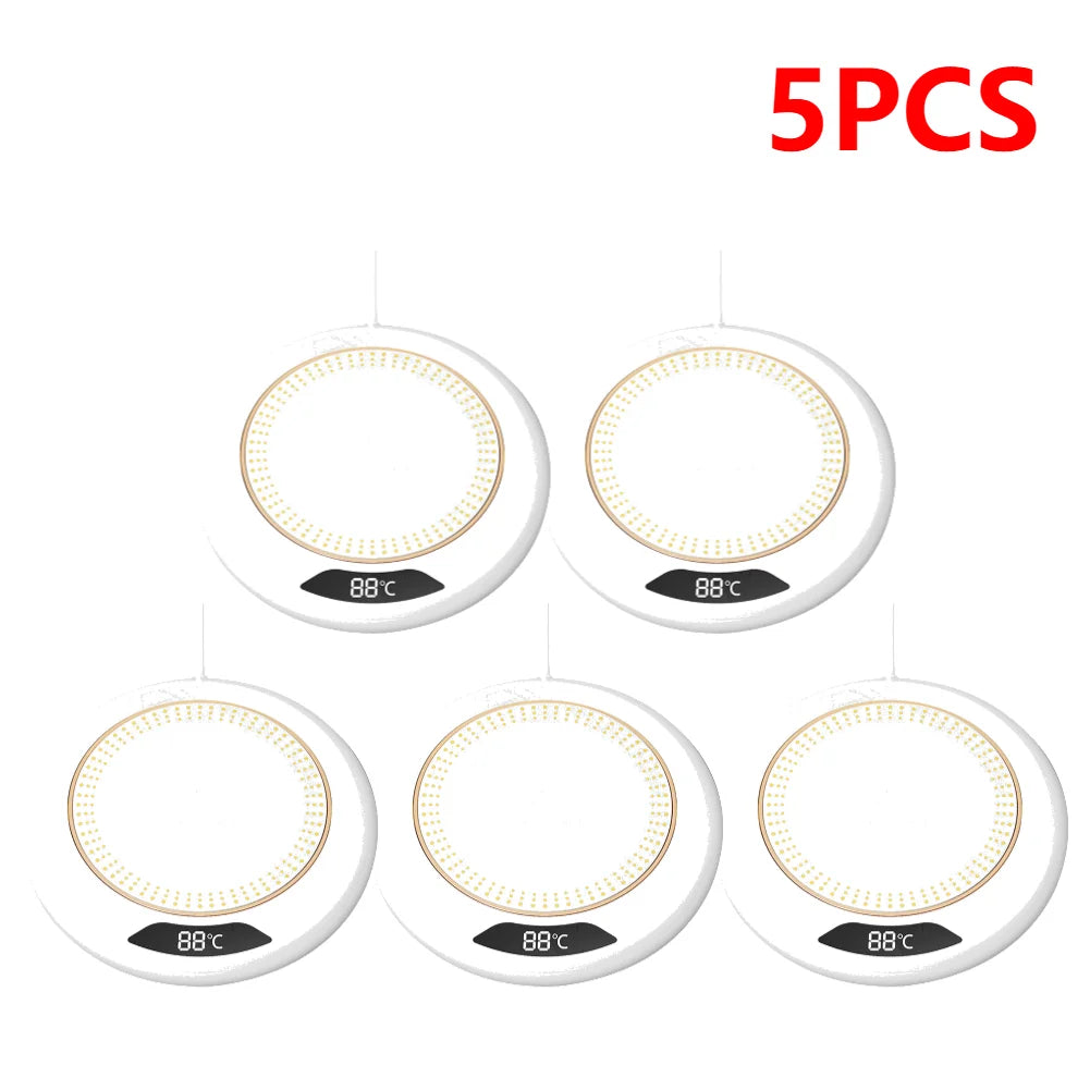 20W Coffee Mug Warmer USB Desk Mug Warmer 3 Temperature Setting Electric Beverage Milk Tea Water Heating Pad Thermostat Coaster